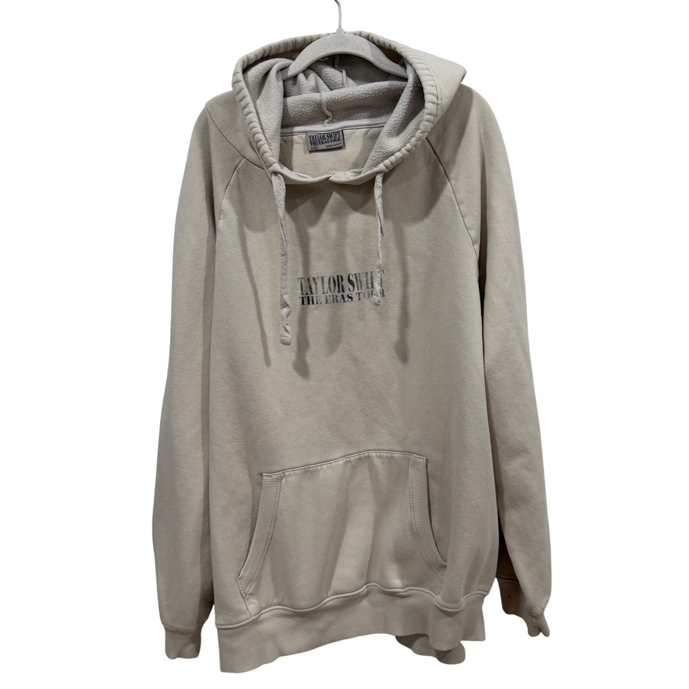 Taylor Swift The Eras Tour Hoodie Beige Sand Graphic Pullover 3XL Official Merch